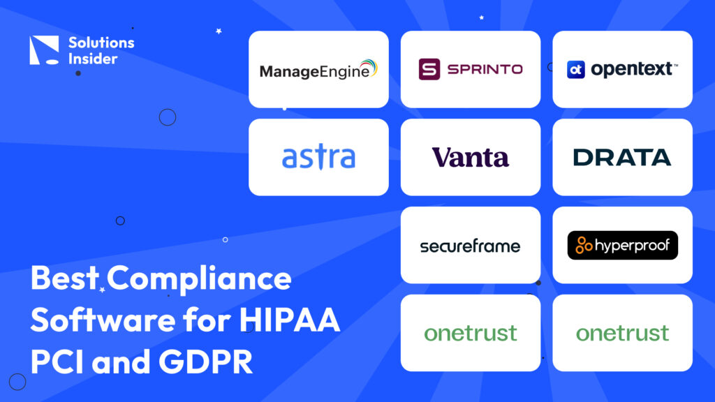 best compliance software for hipaa pci gdpr